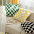 checkerboard pillow cover