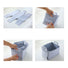 Four-step visual guide showing how to assemble the foldable felt basket.