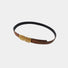 Front view of brown Notes Lady's Belt, versatile matching for daily wear