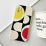 Abstract geometric design silicone case. Features interactive tactile pop textures for iPhone.
