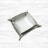 Close-up of PU Leather Tray storage organizer in gray, easy for travel packing and storage.