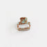 Cyan marbled square hair claw with glossy finish, ideal for refreshing spring hair styling.